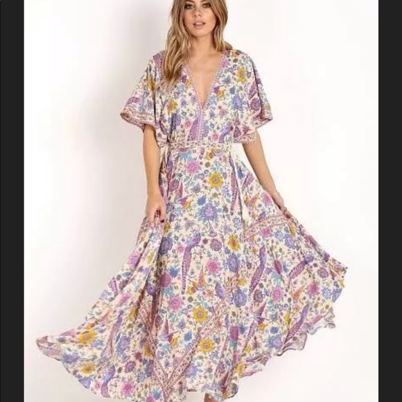 Spell UT lovebird half moon gown S - Picture 2 of 3